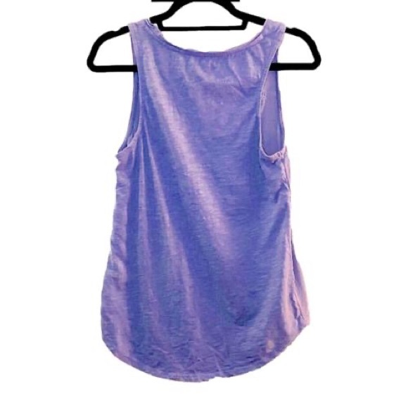 Lucky Brand Cotton Stretch Gauze floral embroidered grey blue Tank Top Medium - Picture 3 of 5